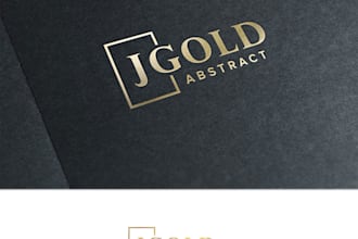 design a gold foil luxury logo with an elite brand guideline