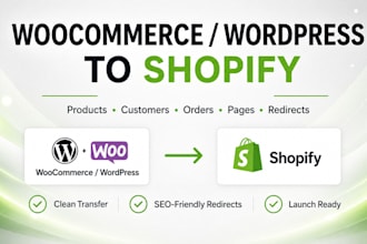 migrate woocommerce or wordpress to shopify
