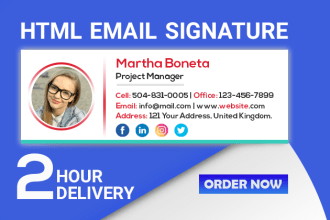 create html email signature outlook signature mail signature