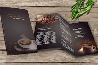 design restaurant menu, food menu, brochure in 24 hours