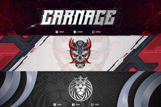 design a custom professional youtube twitter discord banner