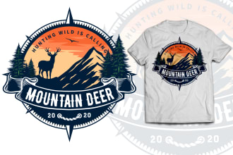 create vintage typography t shirt design for your clothing brand