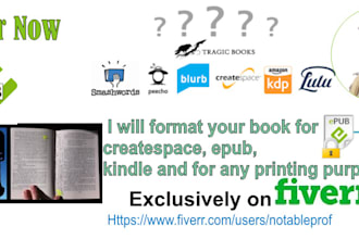 format your book for createspace and kindle