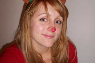 make a custom video as the Rudolph the rednosed reindeer