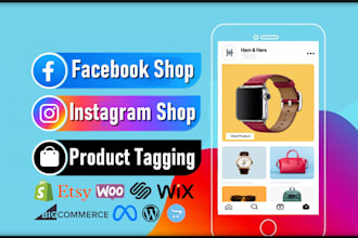 setup instagram shop and facebook shop for ecommerce store