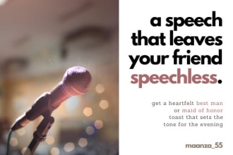 write a sensational best man or maid of honour speech
