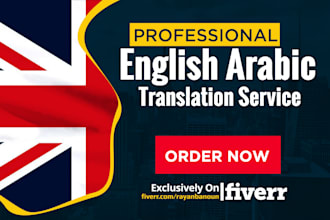 do professional english to arabic translation with proofreading