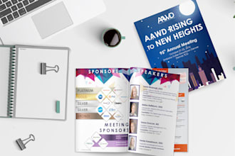 design a clean corporate brochure