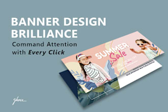 design striking banners that grab attention and drive clicks facebook or website