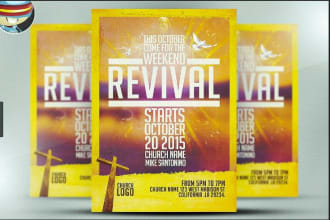 a church flyer, church event or conference flyer