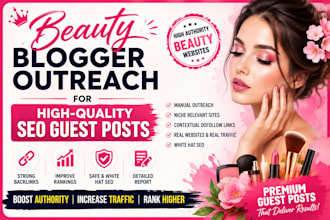 beauty guest post via blogger outreach on traffic websites