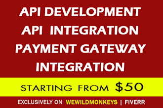 create api, integrate api, integrate payment gateway