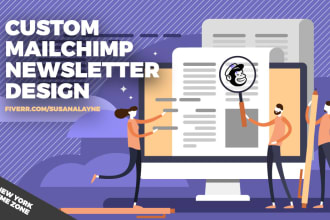 design your mailchimp newsletter template USA seller