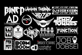 designs a simple professional , eye catching dj logo