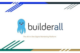 design all type of funnels and website using builderall