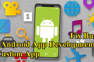 develop custom android app and fix bugs in both language java and kotlin