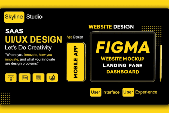 design UI UX design for mobile app using figma, website UI UX design,prototyping