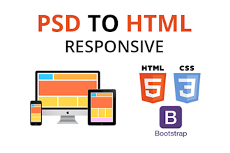 convert psd to html