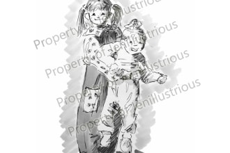 create a family or couple portrait from a photograph
