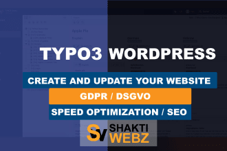 quickly create website in wordpress typo3 contao shopify magento