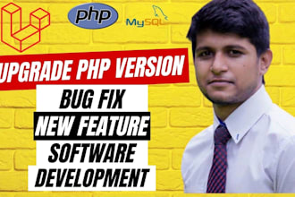 develop, fix, and upgrade PHP laravel