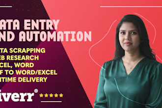 do any data entry job for 2 hours