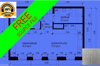 redraw or draw floor plan for real estate quickly and perfectly