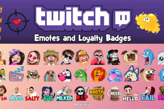 draw custom twitch emotes and badges