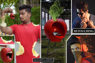exceptional photo manipulation and photoshop editing, quick