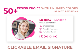 create html email signature or clickable email signature