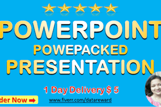 design powerpoint presentation for you