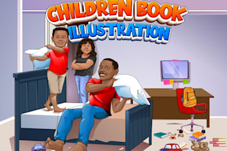 design customized book illustrations for you