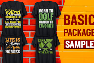 do custom t shirt design and merch designs