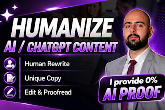 manually edit, rewrite and humanize ai or chatgpt content