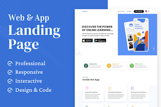 create high converting app landing page