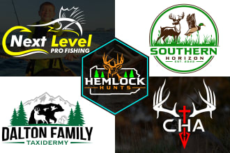 do hunting fishing outdoor deer logo super fast delivery