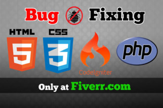 do bug fix,customize,redevelop in php,jquery,js,html,api