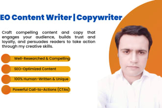 be your SEO content writer and copywriter