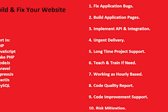 fix express js, react js, typescript rest API, design issues