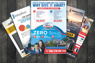 design flyer, poster, advertisement, leaflet, roll up banner