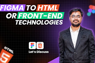 convert figma to HTML or any frontend technologies