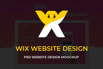design responsive wix website mockup in 24 hours