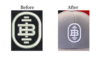 digitize 3d puff logo in an hour