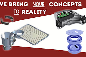 do 3d cad design and product design on solidworks