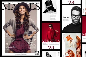 design a superior magazine layout, editorial, lookbook