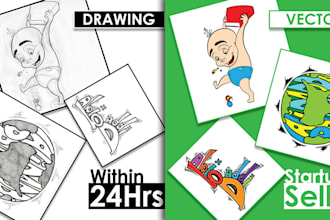 convert drawing to vector in illustrator