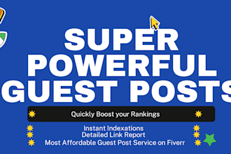 write and publish high quality guest posts on sites with da over 90