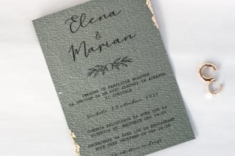 design your wedding invitation or save the date card