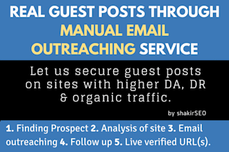 secure real guest posts through manual email outreaching