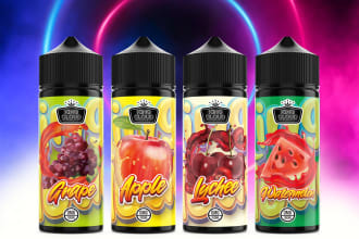 design modern packaging for e liquid and vape products